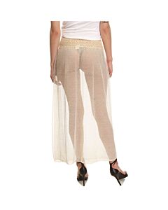 Sarong Elba Creme - Estilo Sem alças, Comprido - Renda