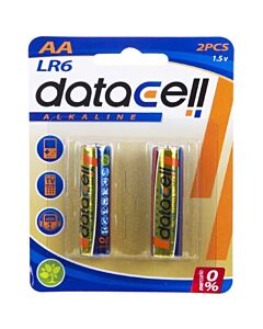 Blister 2 pilhas alcalinas LR6/AA - Datacell