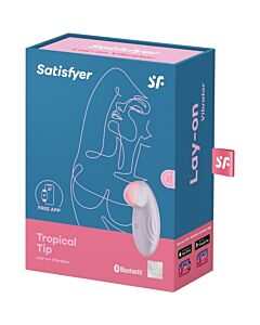 Satisfyer Tropical Tip Vibrador Lay-On Lilás - Satisfyer Dipping Delight