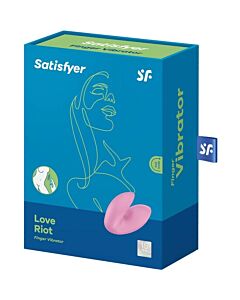 Satisfyer Love Riot Vibrador Dedal Rosa - Potente e Versátil