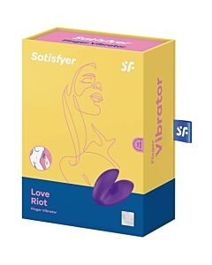 Satisfyer Love Riot Vibrador de Dedo Roxo - Poderoso e Versátil