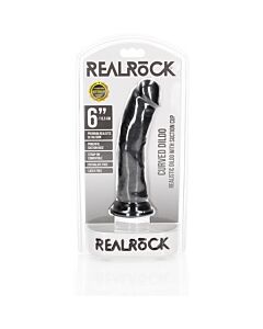 RealRock - Pênis Realístico Curvo com Ventosa - 6''/ 15,5 cm