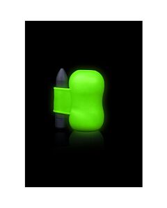 Ai! Masturbador com Vibrador Fluorescente - Brilha no Escuro