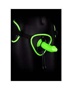 Ai! Arnês com Strap-On e Brilho no Escuro - Glow in the Dark