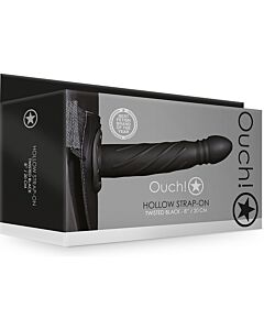 Ai! Strap-On Oco Trançado Preto 8'' - Sex Shop