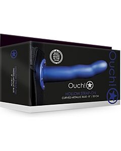 Ai Ai Cinta Oca Curva Azul Metálico 8'' - Sex Shop