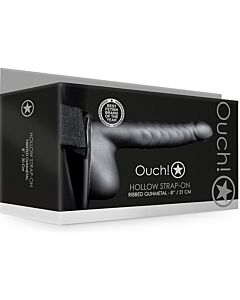 Ouch-Correa Oca com Testículos Metalizados 8'' - Novo design!