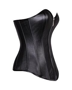 Corset Sortudo Preto - Corset Preto em PVC de Alta Qualidade