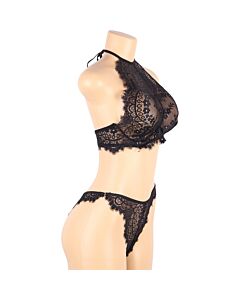 Conjunto top e calcinha preta - L-xl