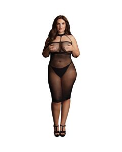Vestido de Gola Alta Le Desir - Tamanhos XXL a 5XL