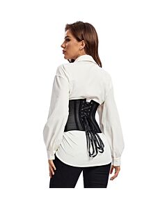 Underbust preto Hestia - Sem copa, curto, sem alças - Tamanho L