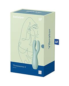 Satisfyer Threesome 3 - Vibrador Verde com 3 Motores