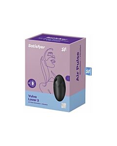 Satisfyer Vulva Lover 3 Estimulador e Vibrador Preto