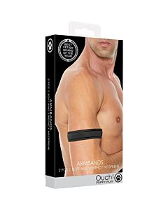 Ouch Puppy Play - Braçadeiras de Neoprene Pretas