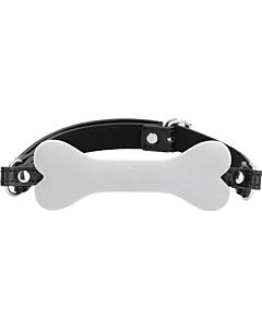 Ouch Puppy Play - Mordaça de Silicone Osso - Branco