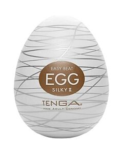 Tenga Egg Silky II - Masturbador masculino de textura sedosa