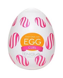 TENGA EGG CURL - Masturbador masculino com texturas suaves e elásticas