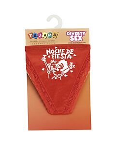 Tanga Vermelha Menina Noite de Festa