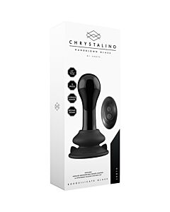 Vibrador Globy Glass com Ventosa e Controlo Remoto - Recarregável - 10 Velocidades - Preto