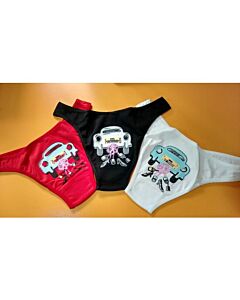 Calcinha sexy de algodão Just Married preta | Produto erótico