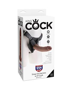 King cock strap-on harness w/8