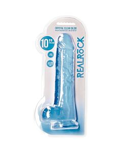 Dildo Realístico com Testículos Realrock - 10 - Azul