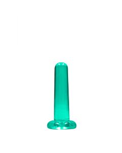 Dildo Realrock Crystal Clear Turquesa 13,5 cm