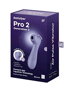 Satisfyer Pro 2 Geração 3 - Vibrador Air Pulse com App - Roxo