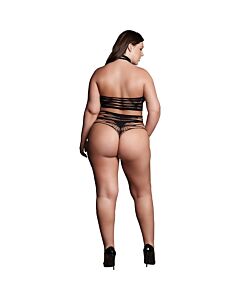 O desejo - sombra - conjunto xlvi - duas peças com gola alta, crop top e calcinha - tamanho grande