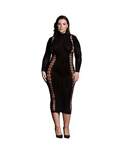 O desejo - sombra-carme xi - vestido com gola alta - tamanho grande.