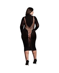 O desejo - sombra-carme xi - vestido com gola alta - tamanho grande.