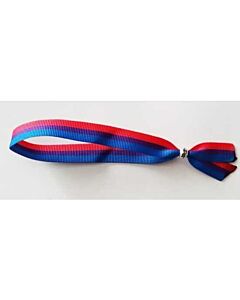 Pulseira Bissexual de Tecido com Bolinha de Prata - Ajustável