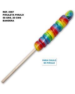 Pirulito Pirulo LGBT 50 g - 20 cm - Para elegante, elegante meu pirulito!