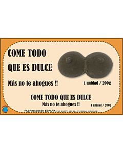 Caixa de Chocolate Peito 200 gr XXL - Petiscos Afrodisíacos com Frases Divertidas