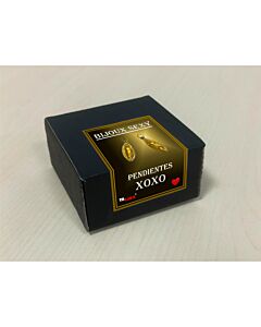 Brincos lábios dourado - Brincos de xoxo metálicos dourados