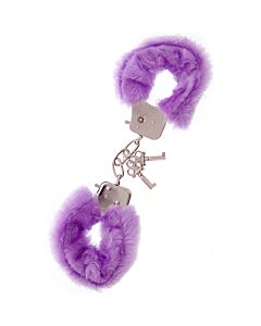 Dream Toys Algemas de Pelúcia Roxa - Acessórios de Escravidão com Pelo Sintético