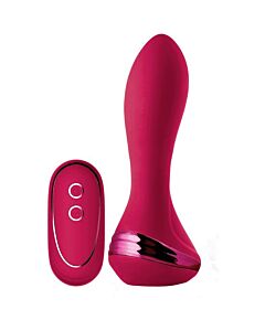 Vibrador Inflável com Controle Remoto Isabella - Plug Anal Inflável Brilhante
