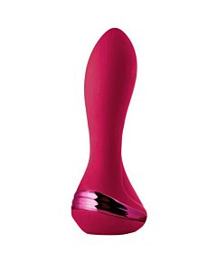 Vibrador Inflável com Controle Remoto Isabella - Plug Anal Inflável Brilhante