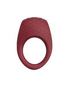Anel vibratório Romance Ivy - Silicone vermelho, recarregável por USB