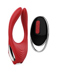 Vibrador para Casais Eros Red Revolution - 12 Modos - Controlo Remoto