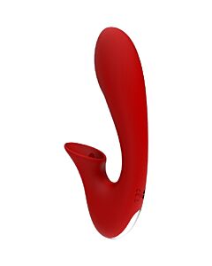 Revolution Iris Vermelho - Vibrador Duo com Estimulador de Clitóris