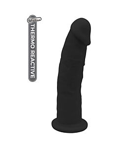 Dildo Real Love 7.5" Preto - Silicone Premium de Dupla Densidade