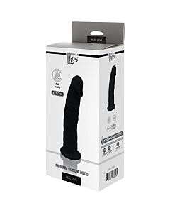 Dildo Real Love 6 polegadas Preto - Dildo de Silicone Premium com Eixo de Dupla Densidade