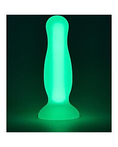 Brilho Suave Radiante no Plug Verde que Brilha no Escuro - 11 cm