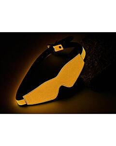 Máscara radiante brilhante laranja