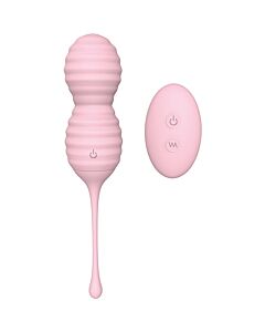 Ovo vibrador com controle remoto - Silicone rosa - 9 padrões de vibração