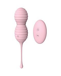Ovo vibrador com controle remoto - Silicone rosa - 9 padrões de vibração