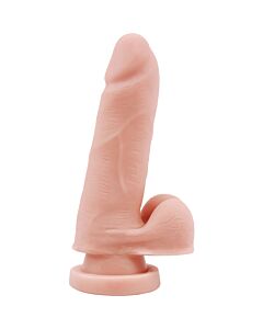 Mr. Dixx 5.7 polegadas Dildo de Dupla Densidade com Base de Sucção