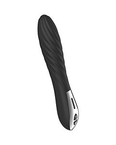 Magia da Meia-Noite Espiral - Vibrador de Silicone com Padrão em Espiral