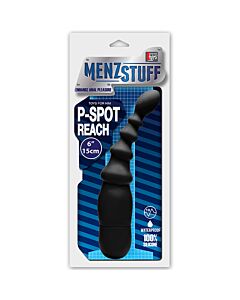 Menzstuff P-Spot Reach Vibe Preto - Estimulador de Próstata e Vibrador